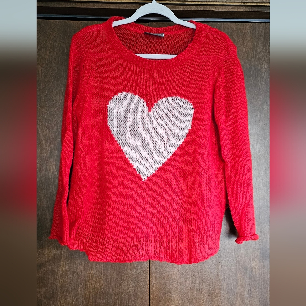 Wooden Ships by Paola Buendia Red Heart Lightweight Sweater sz XS
